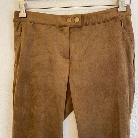 J.Jill brown camel suede like soft stretchy ankle leggings slacks XS petite - Picture 4 of 11